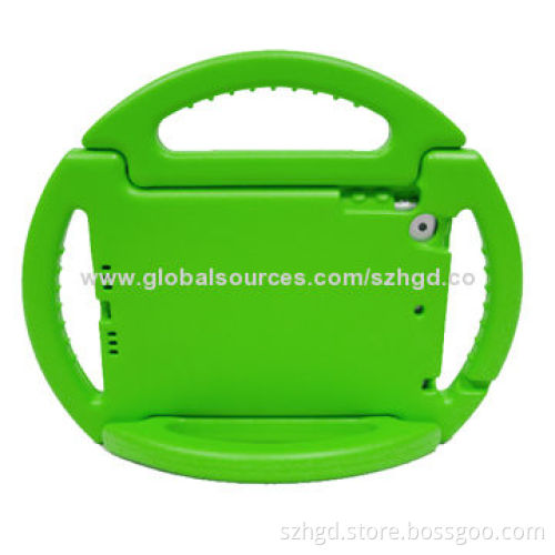 Silicone Case Cover for iPad Mini 2 with Anti-Shock Protection, Steering Wheel and Handle Design